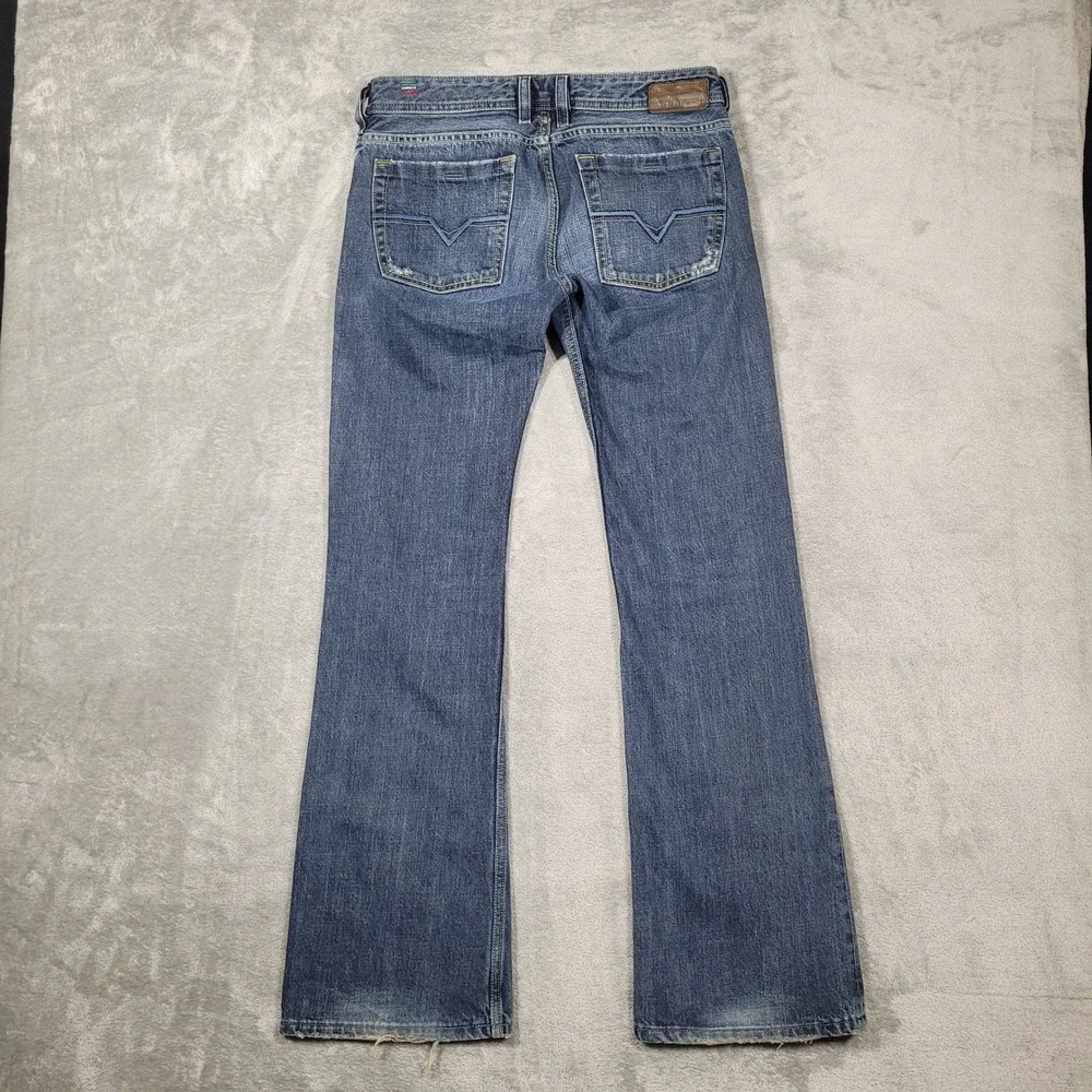 Vintage Diesel Zathan Jeans Mens 29x32 (Fits 31x32) Bootcut Low Rise 0071S Italy